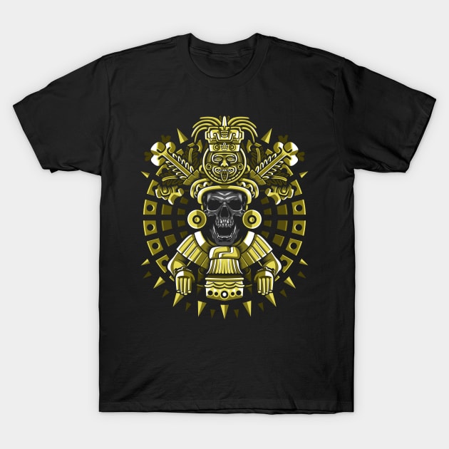 Skull maya T-Shirt by albertocubatas